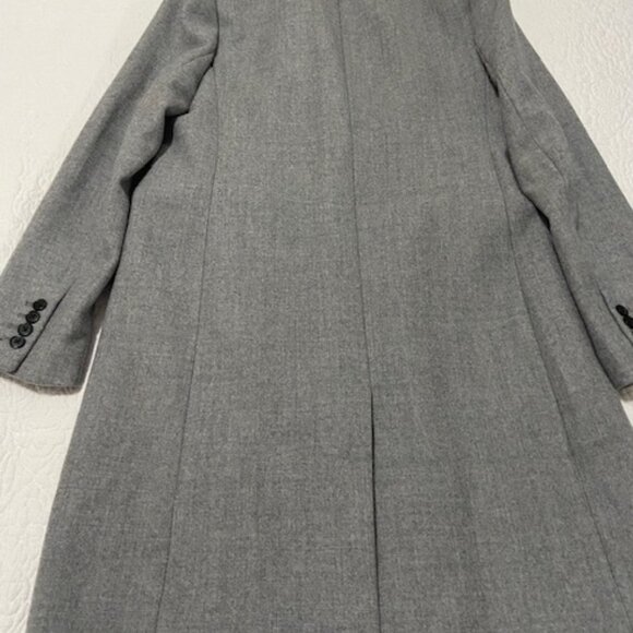 J.Crew Regent Topcoat Coat Double Serge Wool Light Heather Gray Size 10 - Picture 5 of 16